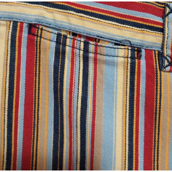 St Johns Bay Pants Striped Colorful Retro Funky Comfortable Chic Womens Size 8 - Picture 5 of 6
